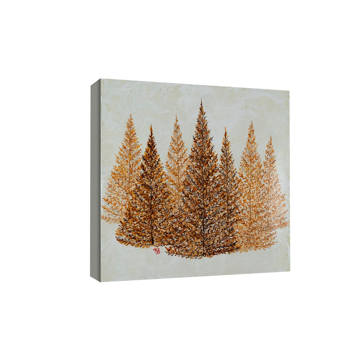 "Gilded Pines" Canvas Wall Art By Karen Biery