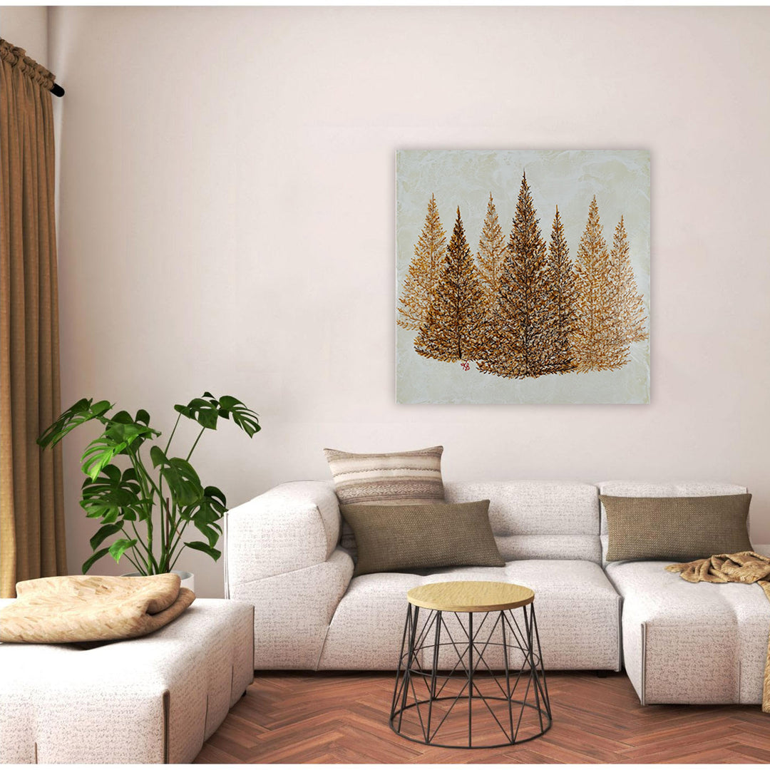 "Gilded Pines" Canvas Wall Art By Karen Biery