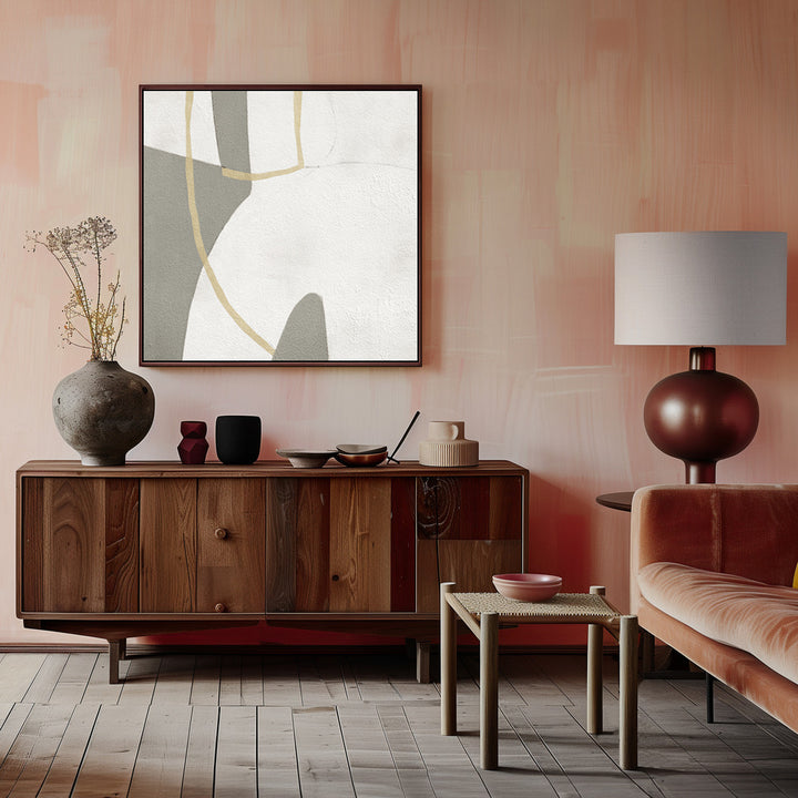 "Ancestry #3" Framed Canvas Wall Art by Alma Studio