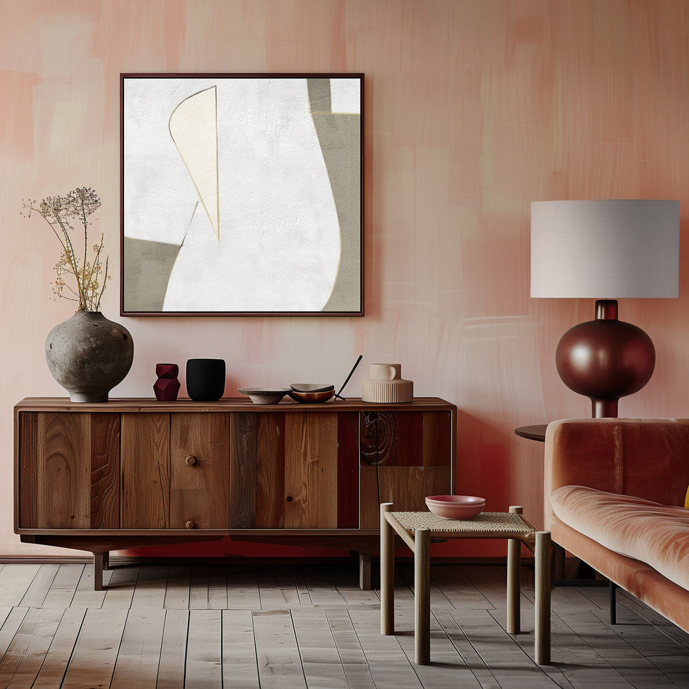 "Ancestry #4" Framed Canvas Wall Art by Alma Studio