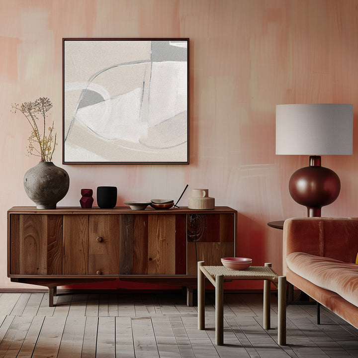 "Gestual #8" Framed Canvas Wall Art by Alma Studio