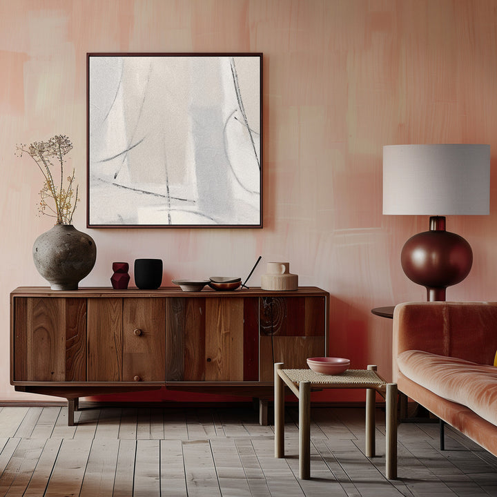 "Gestual #9" Framed Canvas Wall Art by Alma Studio