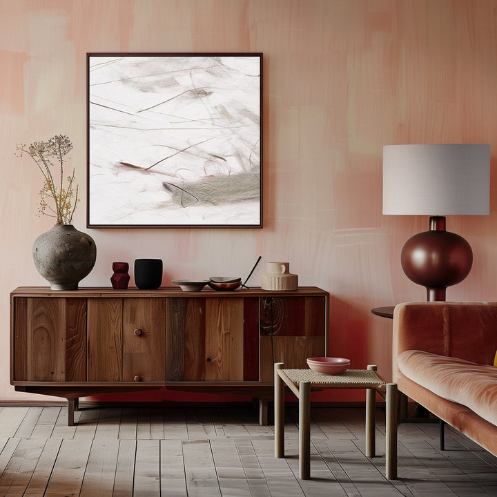 "Fragmented #1" Framed Canvas Wall Art by Alma Studio