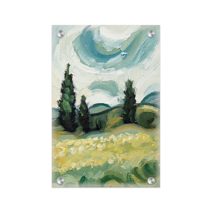 "Swirling Scene II" Acrylic Wall Art