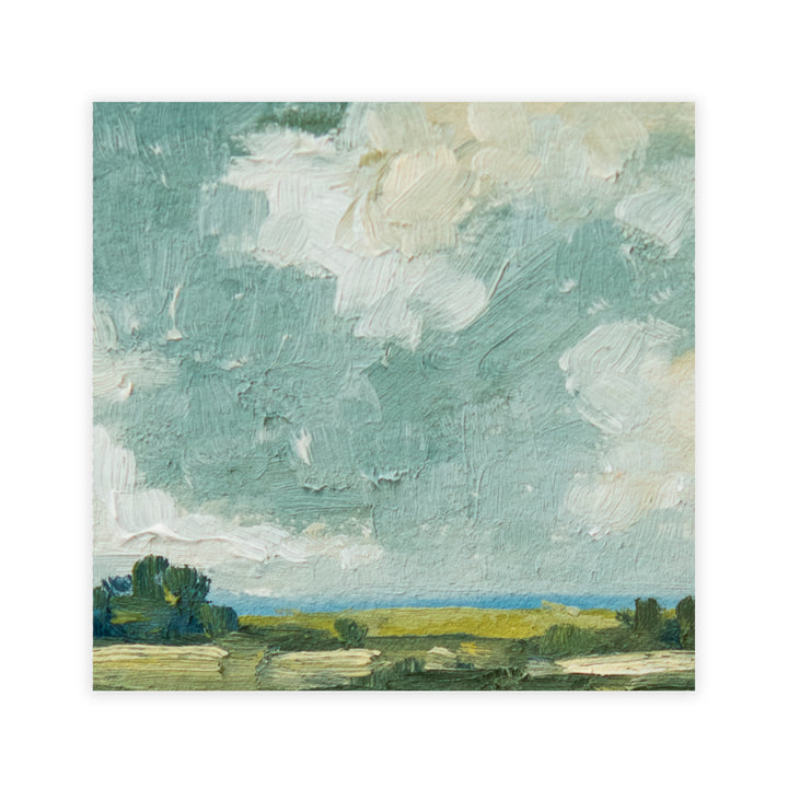 "Painted Abstract Fields XLV" Acrylic Wall Art