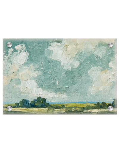 "Painted Abstract Fields XLV" Acrylic Wall Art