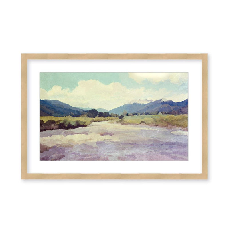 "Valley River" Framed Matted Print Wall Art