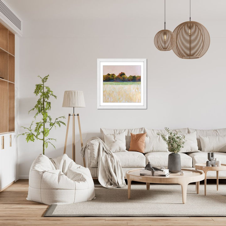 "Summer Field" Framed Matted Print Wall Art