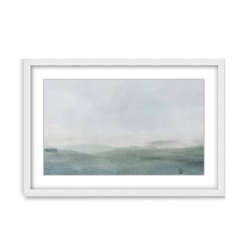 "Cerulean Serenity" Framed Matted Print Wall Art