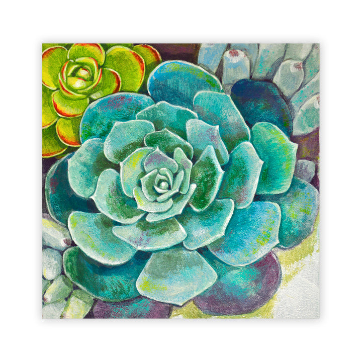 "Deep Succulents" Acrylic Wall Art