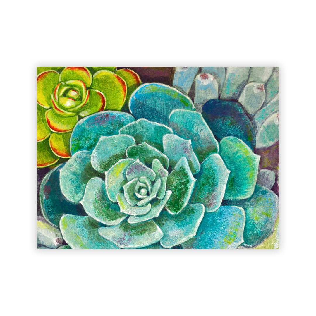 "Deep Succulents" Acrylic Wall Art