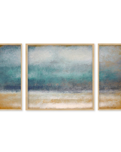 "Tempest"Set of Three Framed Textured Wall Art