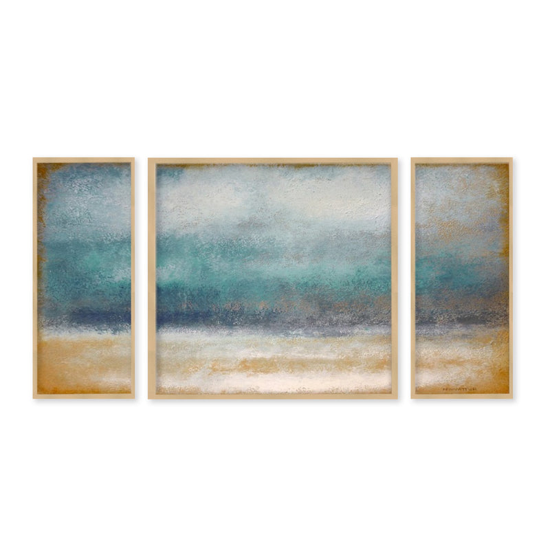 "Tempest"Set of Three Framed Textured Wall Art