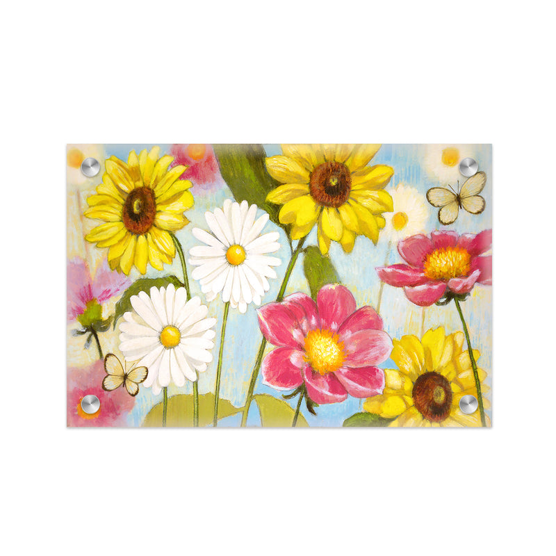 "Daisies Assorted" Acrylic Wall Art