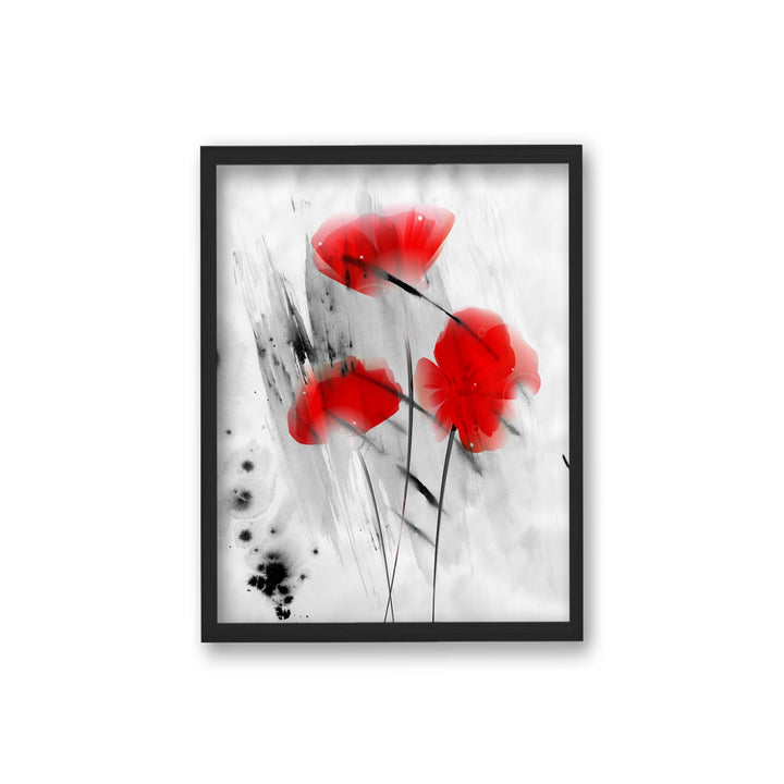 "Painted Petals III" Framed Textured Wall Art
