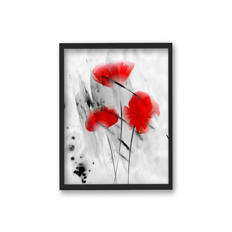 "Painted Petals III" Framed Textured Wall Art