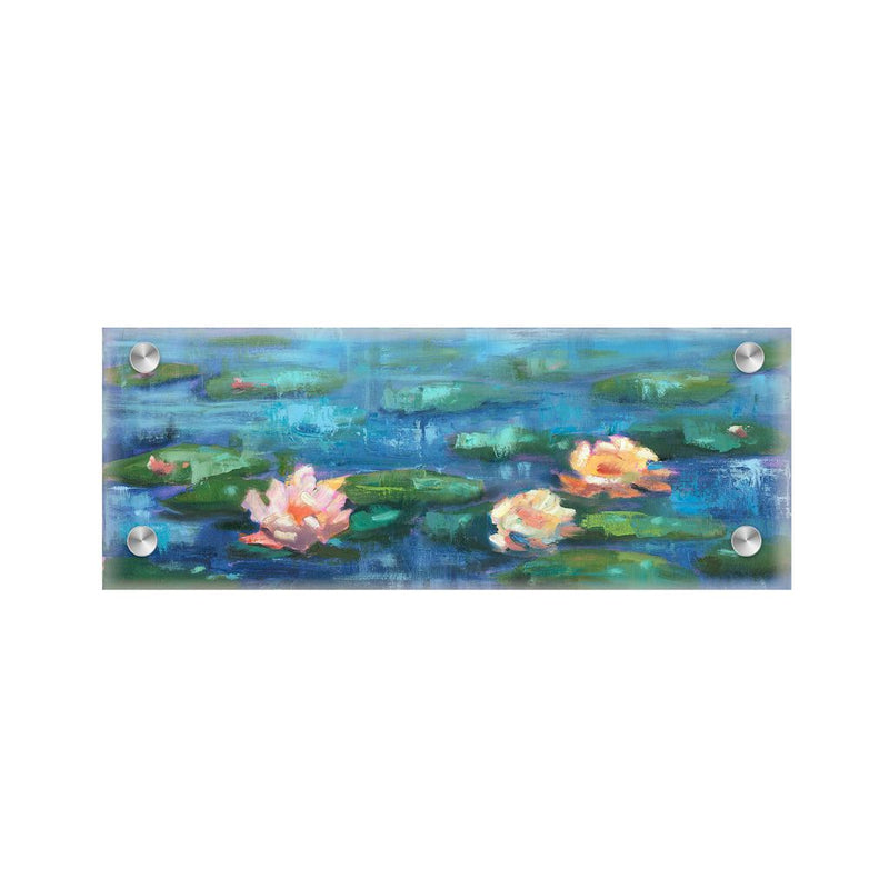 "Blue Lily Pond" Acrylic Wall Art