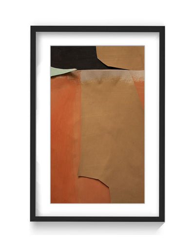 "Harmony in Abstraction: Gai" Framed Matted Print  Wall Art
