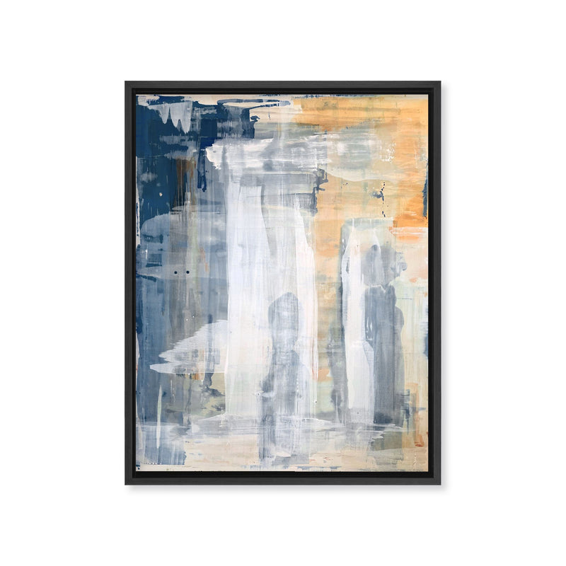 "ARCHIPELAGO No.2203"Framed Embellished Canvas  Wall Art