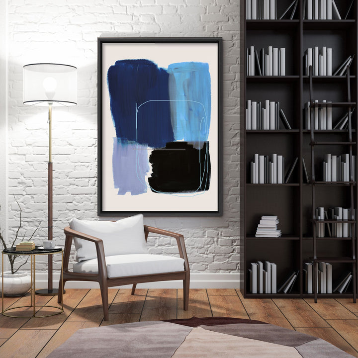 "Brushed with Opulence" Framed Canvas  Wall Art