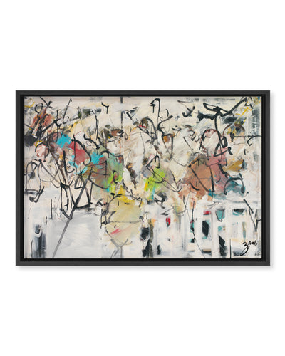 "Abstract IX" Framed Canvas Wall Art