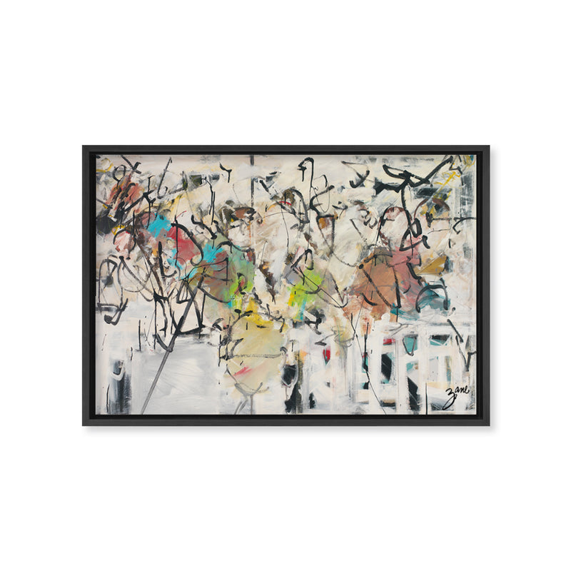 "Abstract IX" Framed Canvas Wall Art