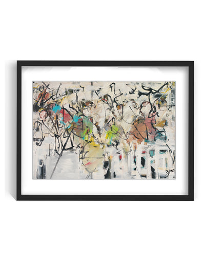 "Abstract IX" Framed Matted Print Wall Art