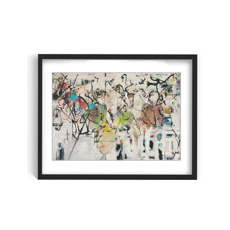 "Abstract IX" Framed Matted Print Wall Art