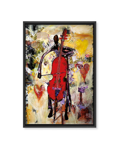 "In the Groove" Framed Canvas Wall Art