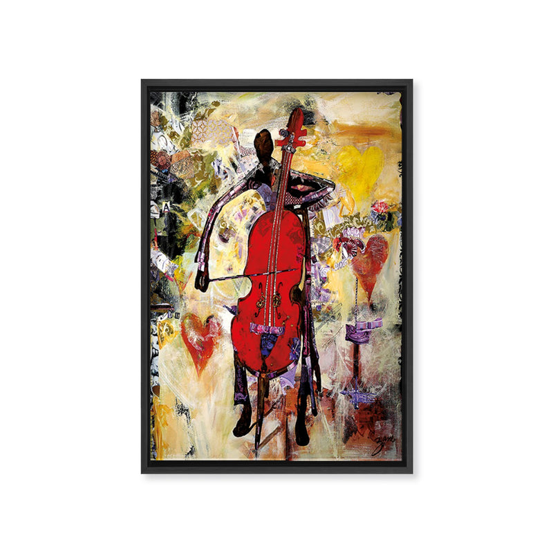 "In the Groove" Framed Canvas Wall Art