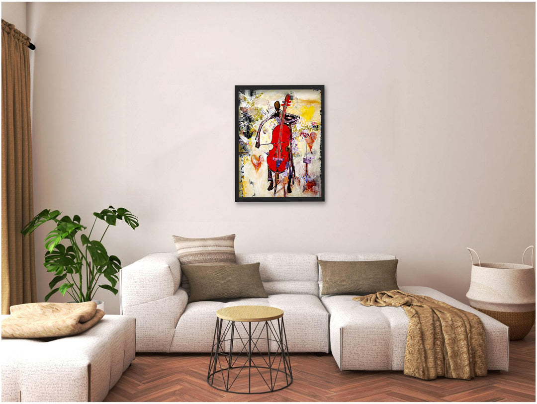 "In the Groove" Framed Textured Wall Art