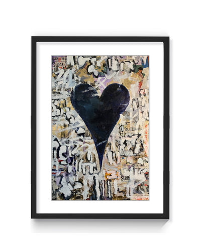 "Onyx" Framed Matted Print Wall Art