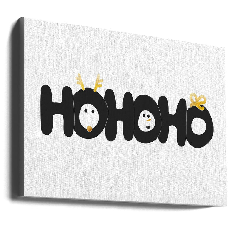 "Hohoho" Wrapped Canvas Wall Art