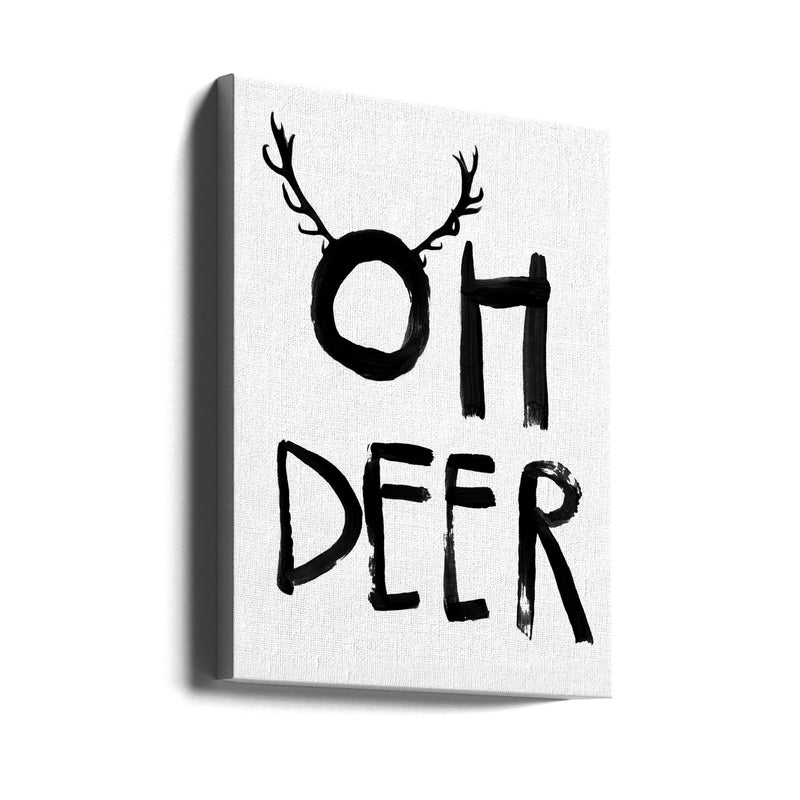 "Oh Deer" Wrapped Canvas Wall Art