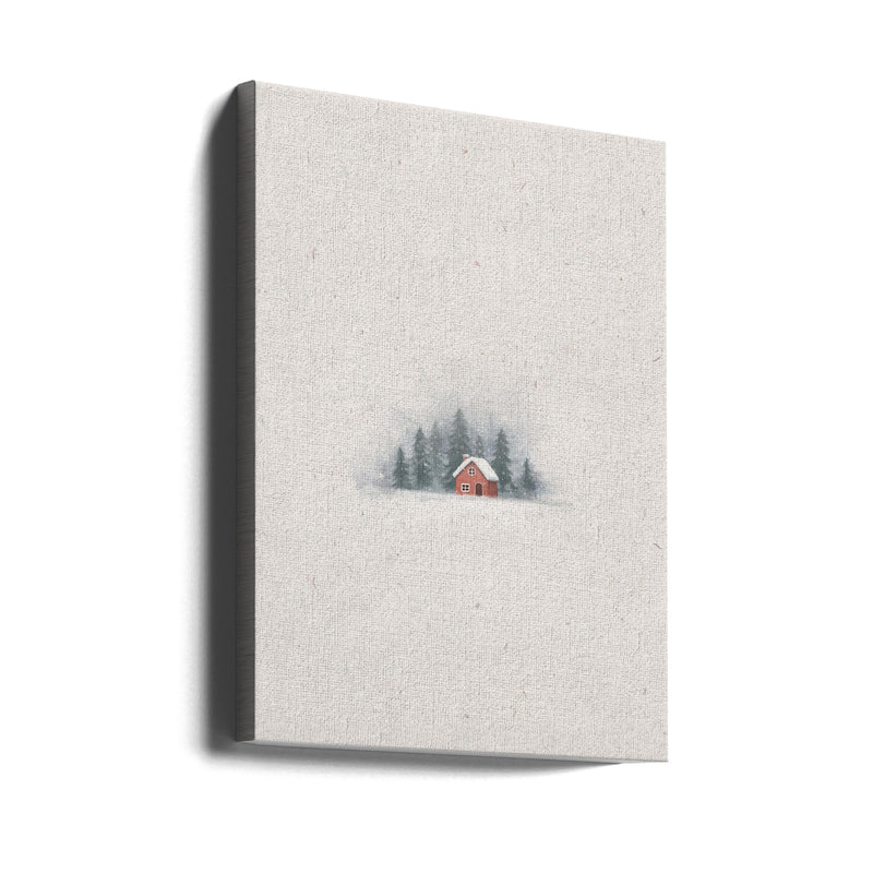 "Winter Home" Wrapped Canvas Wall Art