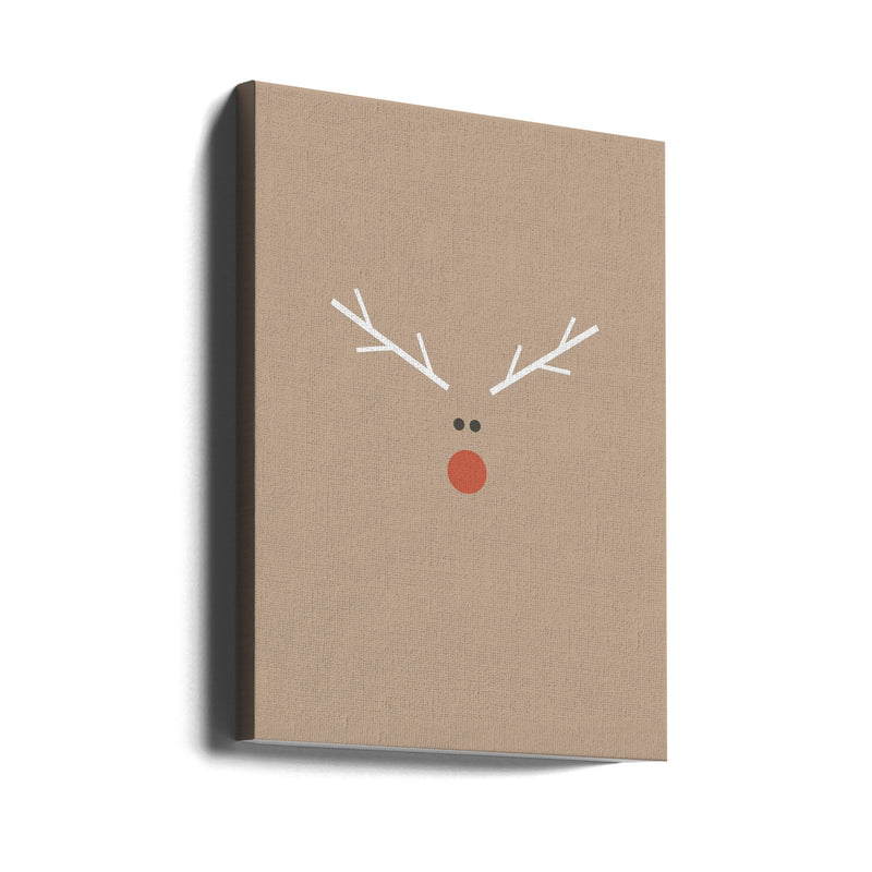 "Christmas Reindeer" Wrapped Canvas Wall Art