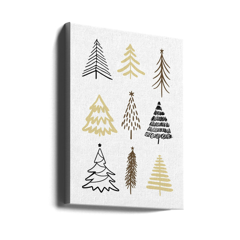 "Christmas Trees 2" Wrapped Canvas Wall Art