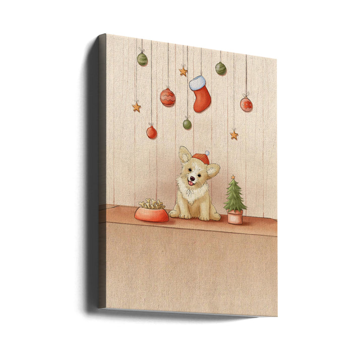 "Cute Dog" Wrapped Canvas Wall Art