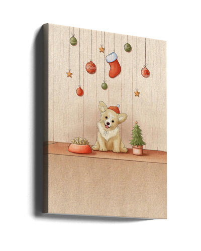 "Cute Dog" Wrapped Canvas Wall Art