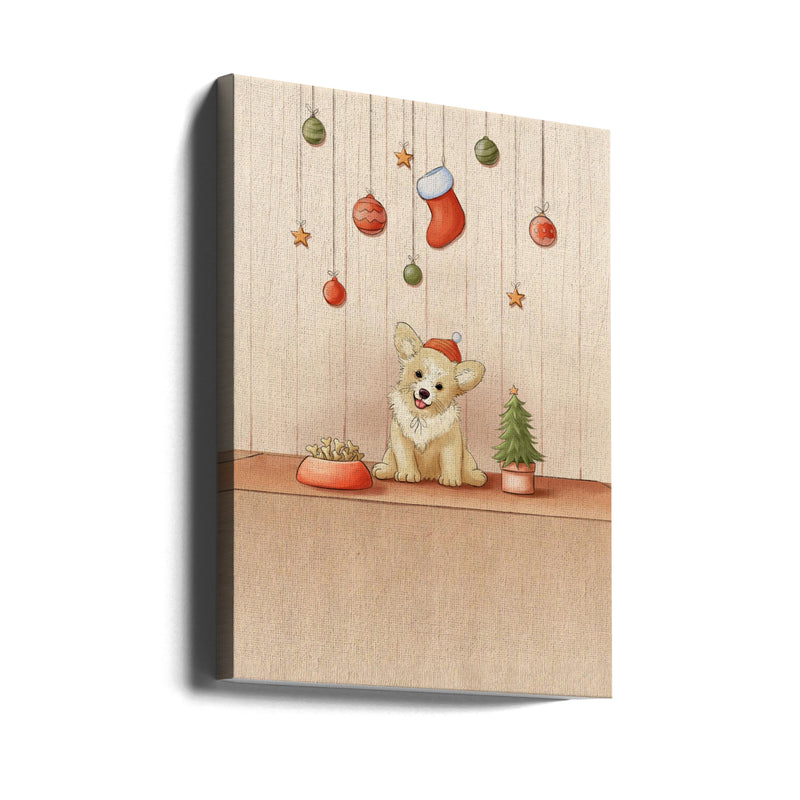 "Cute Dog" Wrapped Canvas Wall Art