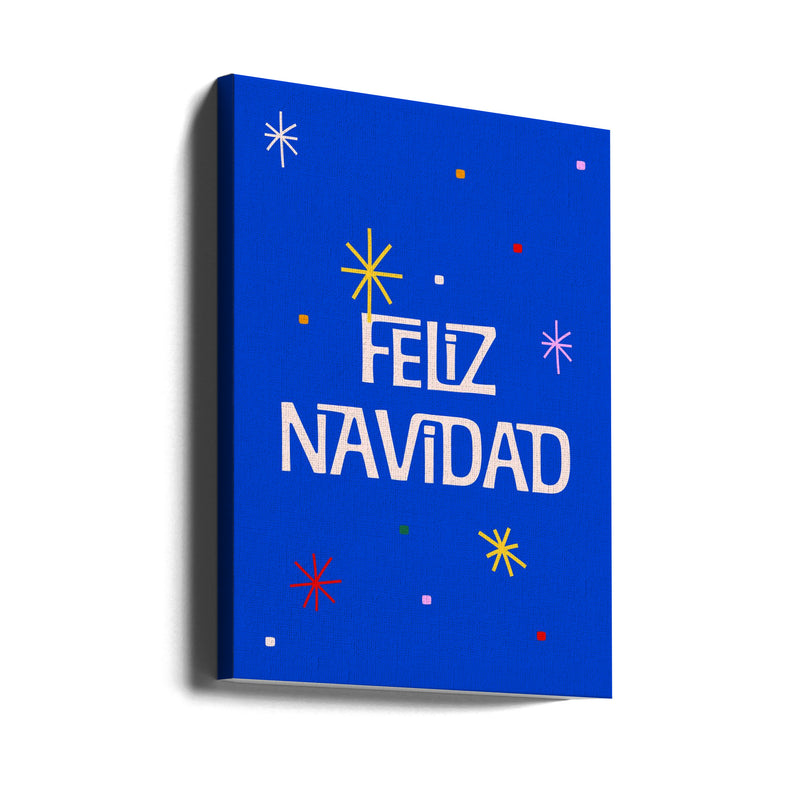 "Feliz Navidad" Wrapped Canvas Wall Art