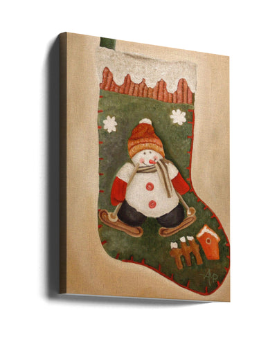 "Christmas Stocking" Wrapped Canvas Wall Art