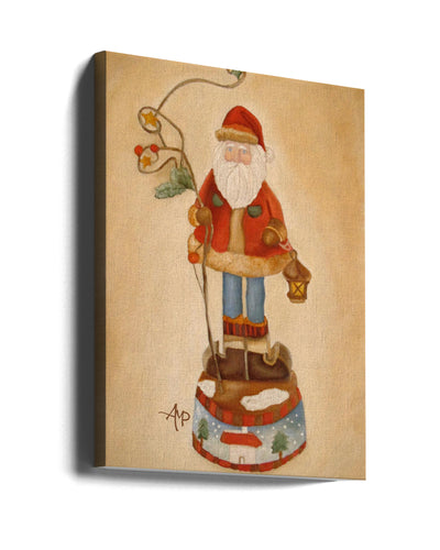 "Santa Is Coming" Wrapped Canvas Wall Art
