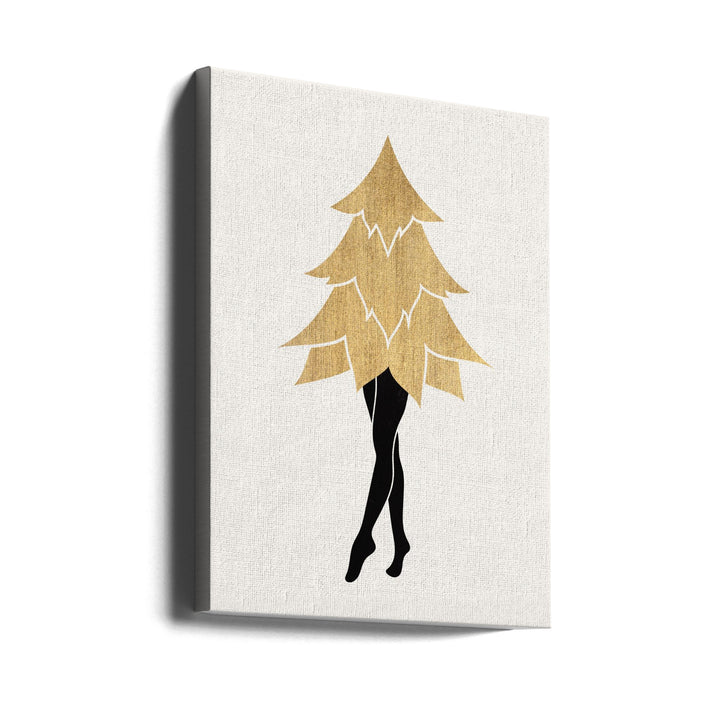 "Lady Gaga At Christmas (vers.1)" Wrapped Canvas Wall Art
