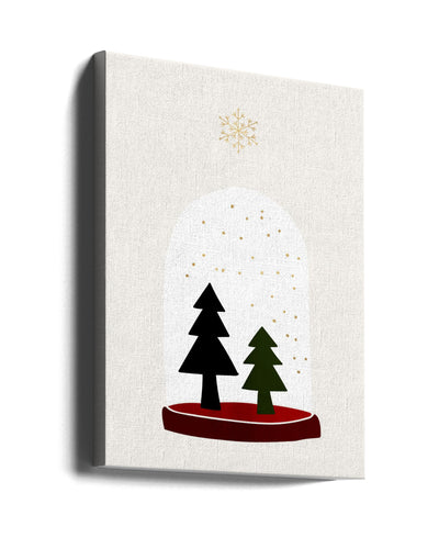 "Dancing Snowflakes" Wrapped Canvas Wall Art