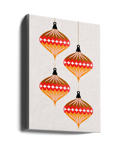 "Christmas Balls (vers.2)" Wrapped Canvas Wall Art
