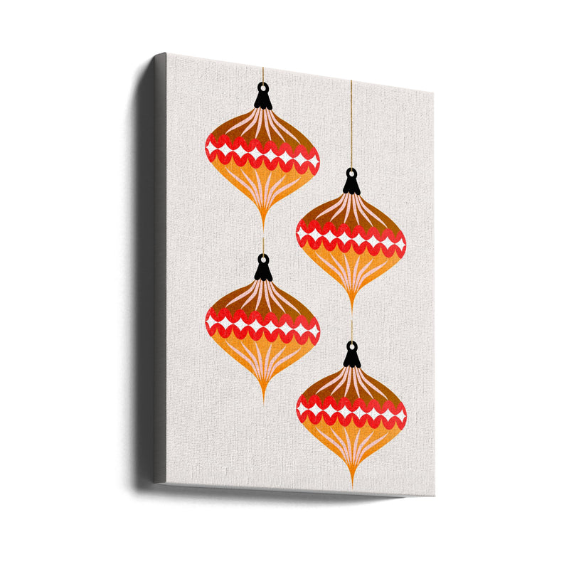 "Christmas Balls (vers.2)" Wrapped Canvas Wall Art