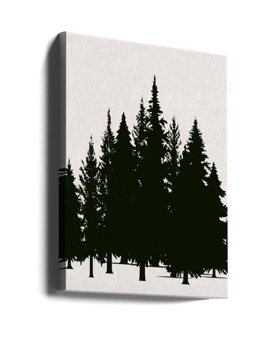 "Tannenwald (dark)" Wrapped Canvas Wall Art