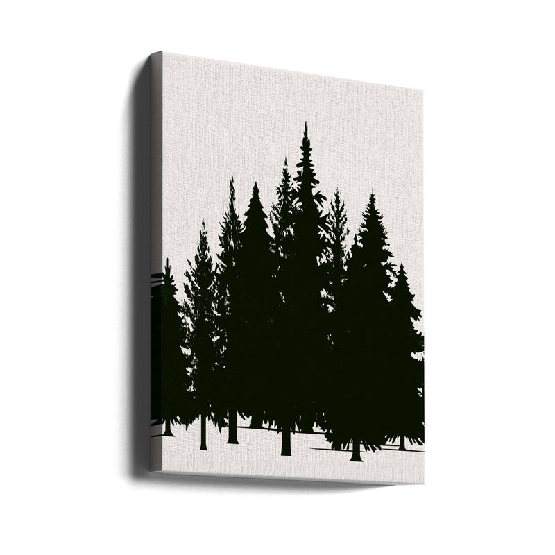 "Tannenwald (dark)" Wrapped Canvas Wall Art