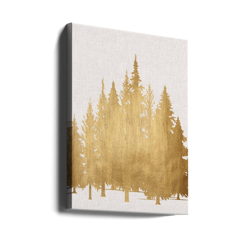 "Tannenwald (gold)" Wrapped Canvas Wall Art